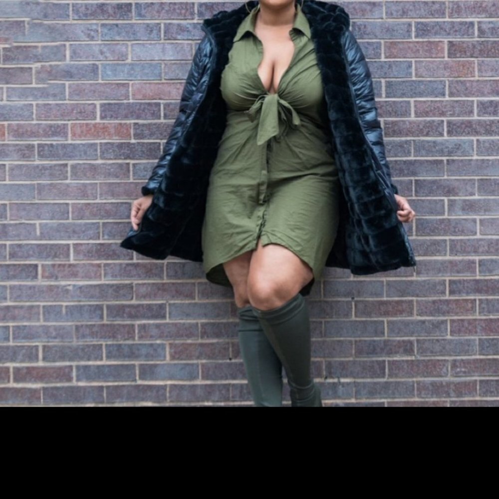 Fashion To Figure Button Up‎ Dress 1X
